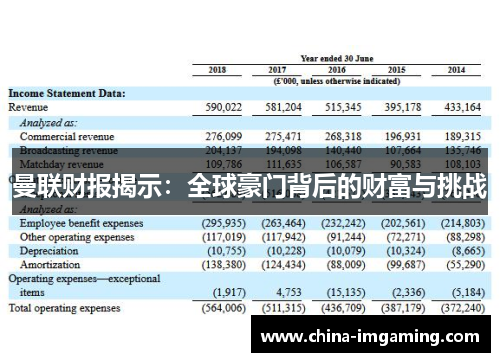 曼联财报揭示：全球豪门背后的财富与挑战